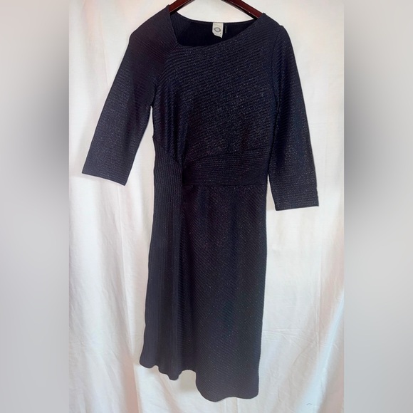 Anthropologie Akemi + Kin Tegan Dress S Black Sheath Shimmery. - Picture 3 of 5